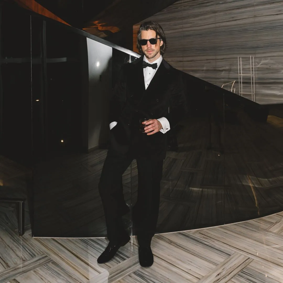 Men's Black Velvet Milano Loafer From Del Toro Shoes
