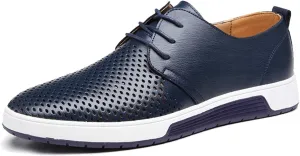 Men's Casual Oxford Shoes Breathable Flat Fashion Sneakers