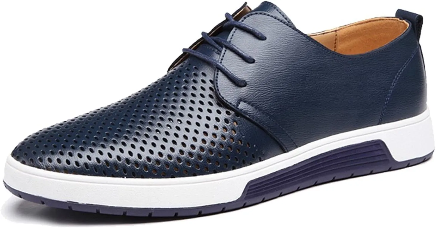 Men's Casual Oxford Shoes Breathable Flat Fashion Sneakers