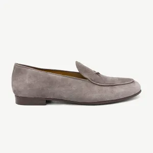 Men's Grigio Suede Milano Loafer From Del Toro Shoes