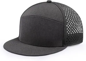 Men's Oversize XXL Flat Brim Baseball Cap Adjustable Performance Snapback Hat Laser Perforated Cap Plus Size for Big Head