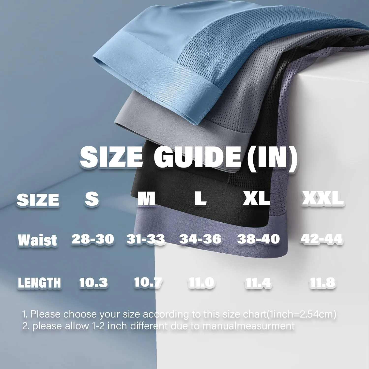 Mens Underwear Boxer Briefs Breathable Boxers for Men Comfortable Lightweight Underwear Built-in with 3D Pouch