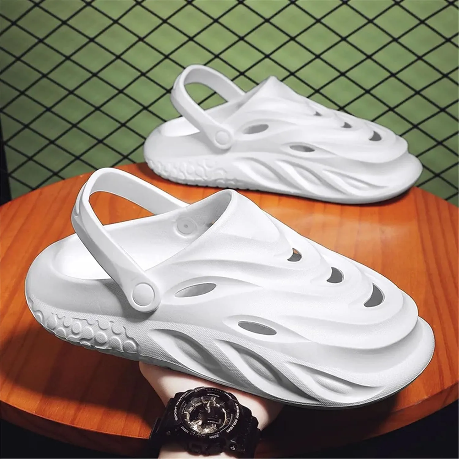 Men's Water Sandals, Lightweight Breathable Beach Clogs