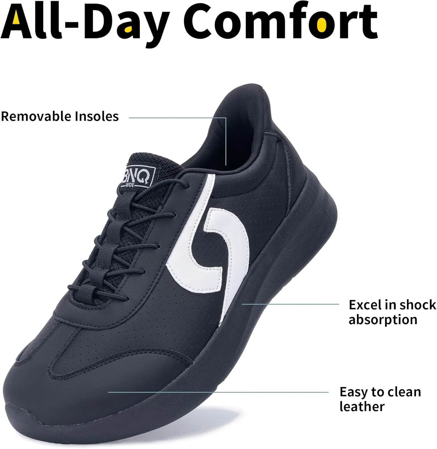 Mens Wide Toe Box Walking Shoes Arch Support Tennis Sneakers Zero Drop Minimalist Casual Shoes Size 7-12
