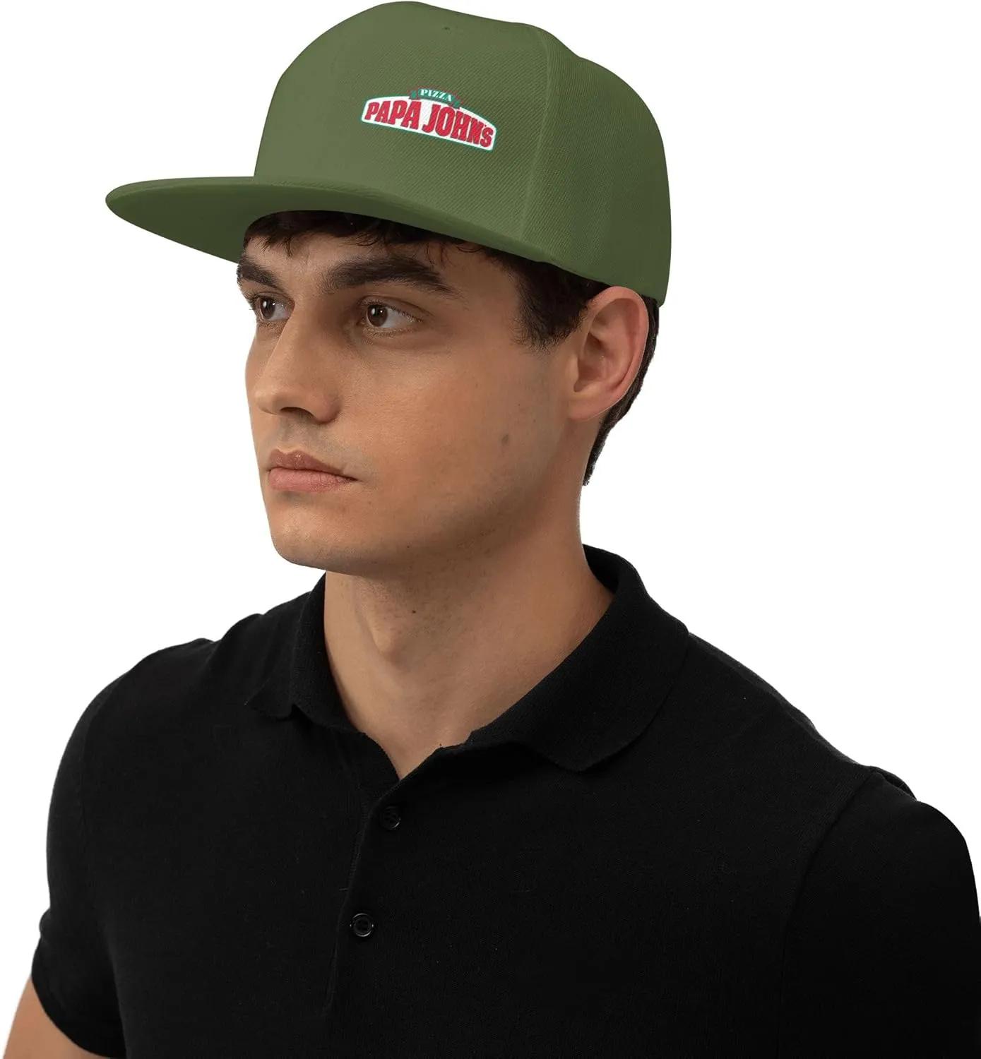 Men's Women's Logo Snapback Baseball Caps Adjustable Flat Bill Brim Caps Work Hat for Adult Unisex Women Men