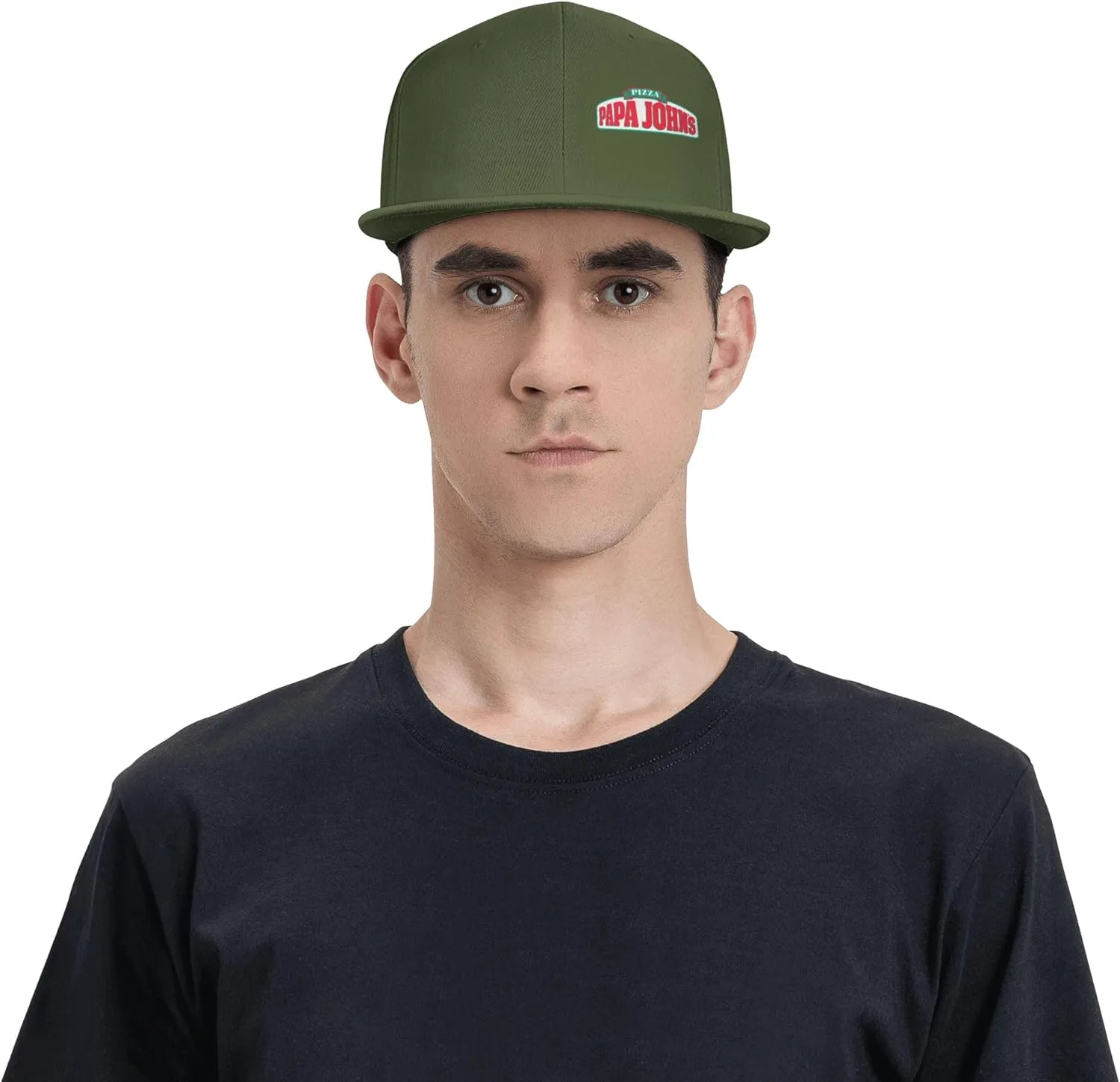 Men's Women's Logo Snapback Baseball Caps Adjustable Flat Bill Brim Caps Work Hat for Adult Unisex Women Men