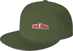 Men's Women's Logo Snapback Baseball Caps Adjustable Flat Bill Brim Caps Work Hat for Adult Unisex Women Men