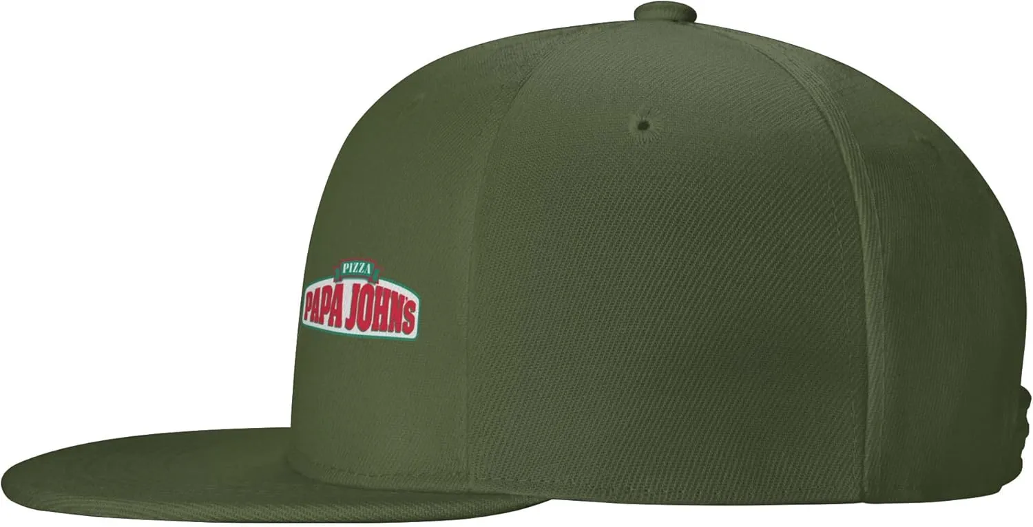 Men's Women's Logo Snapback Baseball Caps Adjustable Flat Bill Brim Caps Work Hat for Adult Unisex Women Men