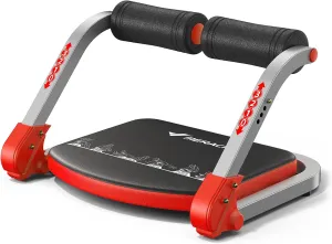 MERACH Ab Machine for Home Gym, Adjustable Ab Trainer with 3 Resistance Levels, Sit Up Exercise Equipment for Core Workout, Automatic Rebound Ab Crunch Machine, Ab Workout Equipment for Home Fitness