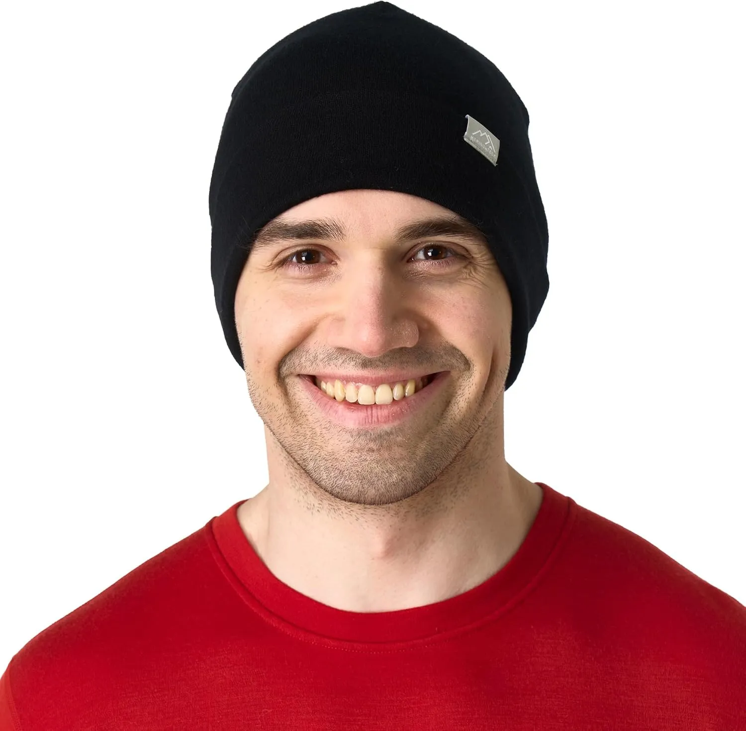 Merino Wool Beanie Men and Women – Cuff Merino Wool Hats for Men and Women - Unisex Adult Beanie Hat and Socks