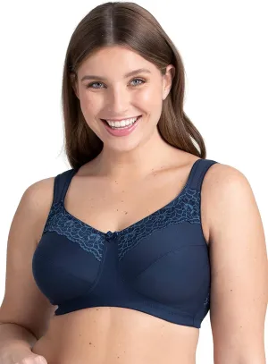 Miss Mary of Sweden Minimizer Non-Wired Unpadded Bra Cotton Now Flat Cup