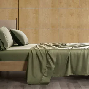Moss Pima Cotton Flat Sheet