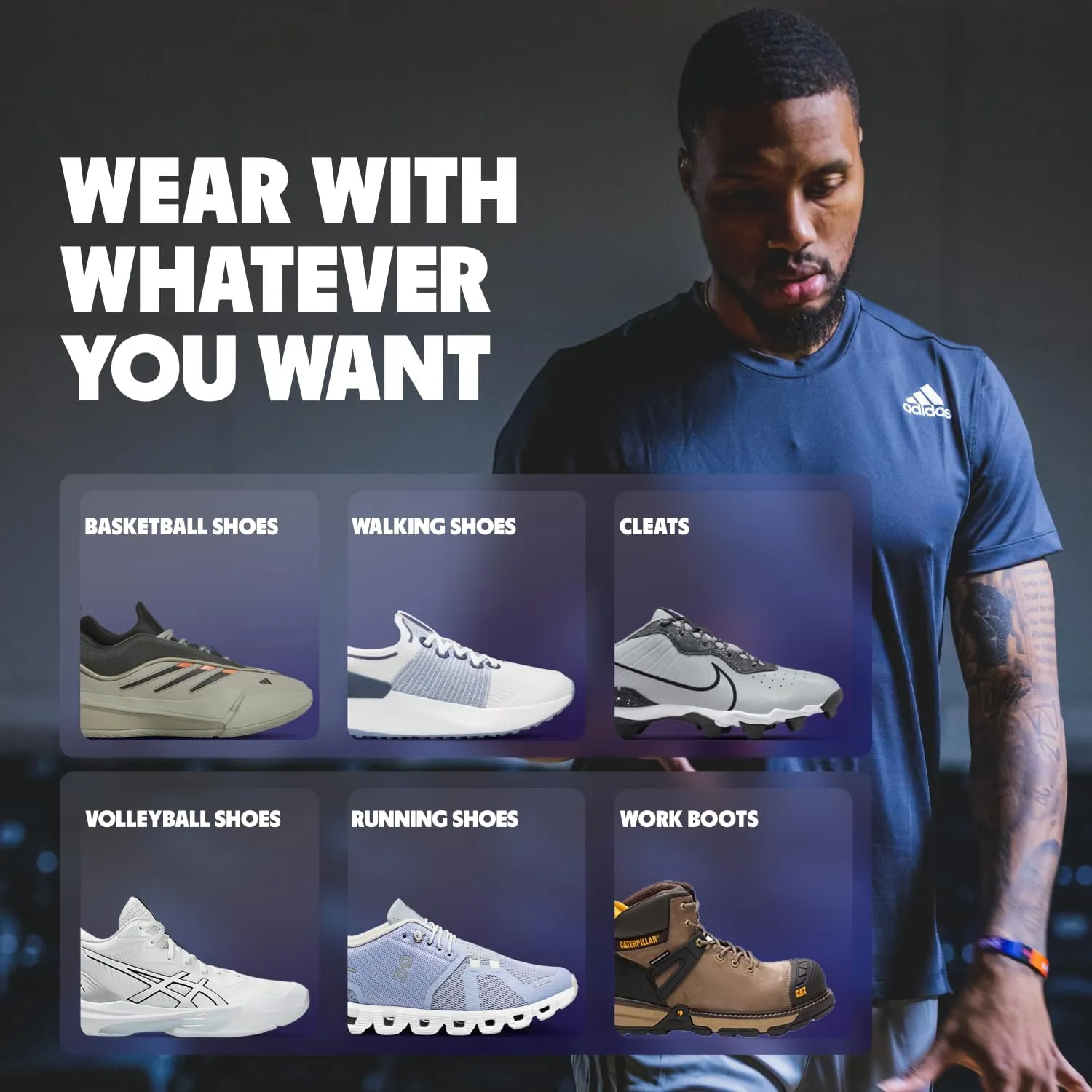 MOVE Game Day - All-Purpose Support Insoles - Plantar Fasciitis, Running, Shock Absorption, Flat Feet, Arch Support, Basketball, Active Lifestyle, Walking and Athletics (M 14-14.5 / WM 15.5-16)