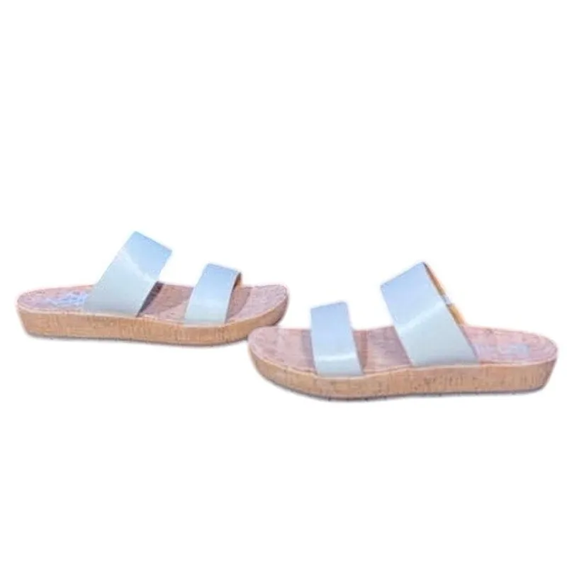 Mule Korks Leather Brown Sandal On Risk-free Knowledgeable Slide 10 Tan Shoe Platform 2-Strap size Women Slip