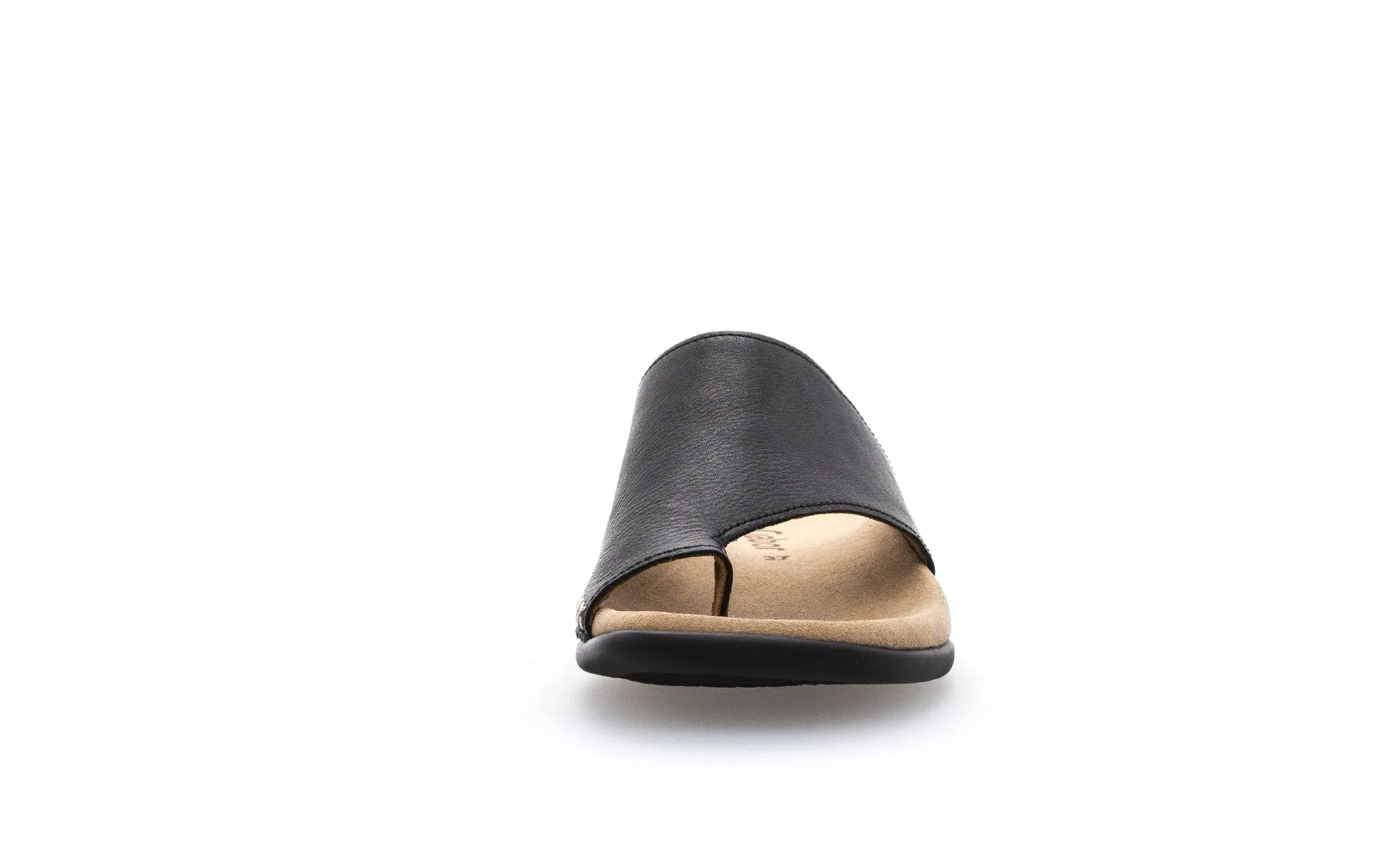 Mules noirs en cuir