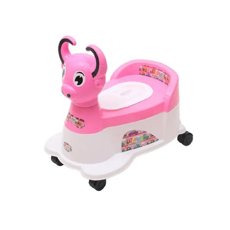 Musical Potty Training Seat - Pink |  Easy Grip Handles | Buffalo Scooter (1-4 Years)