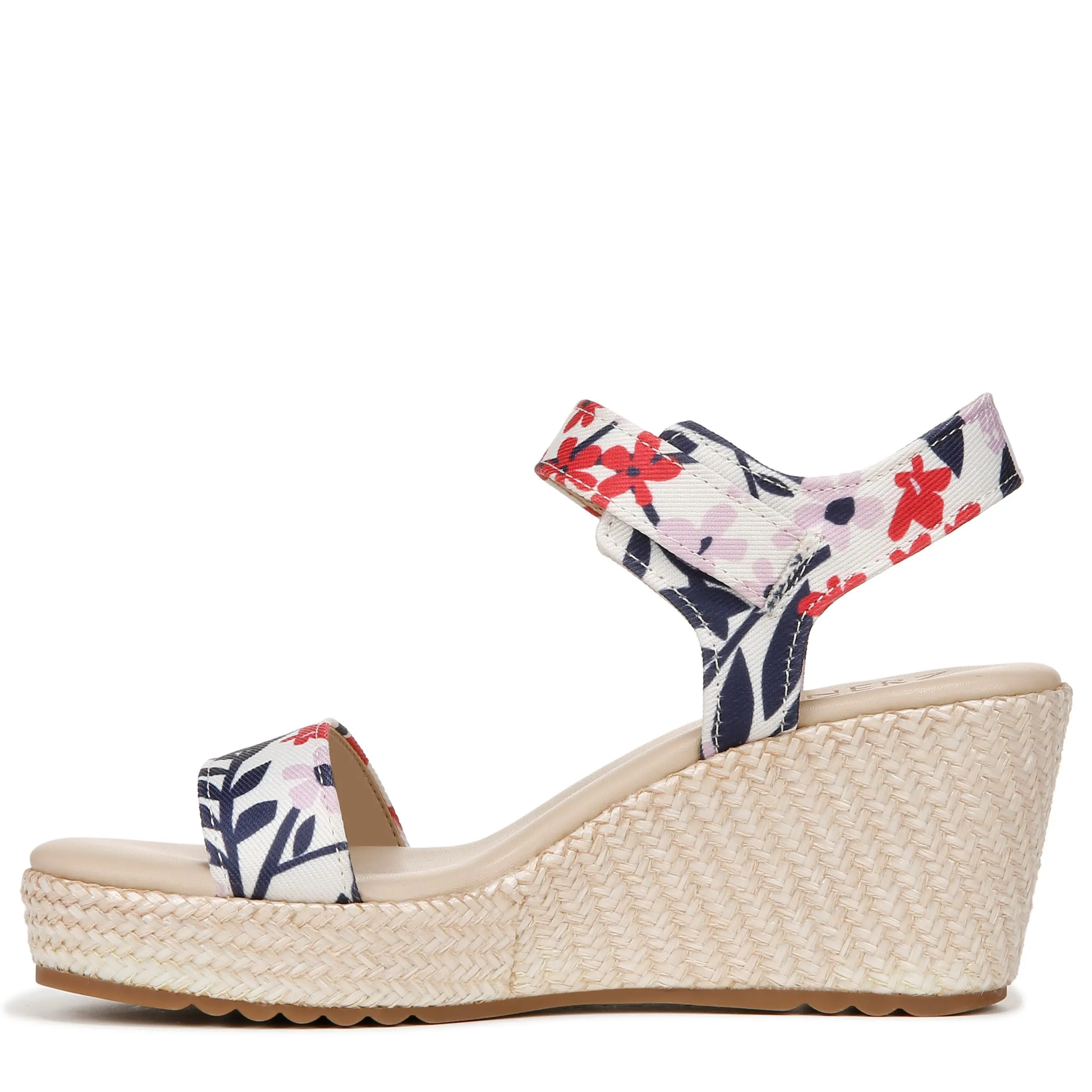 Naturalizer Womens Stella Open Toe Wedge Sandal Lilac Multi Floral 8.5 M