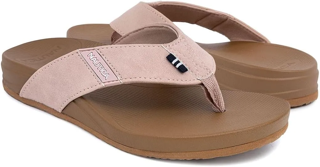 Nautica Women's Thong Strap Sandal – Casual Flip-Flop for Beach, Pool, and Everyday Comfort