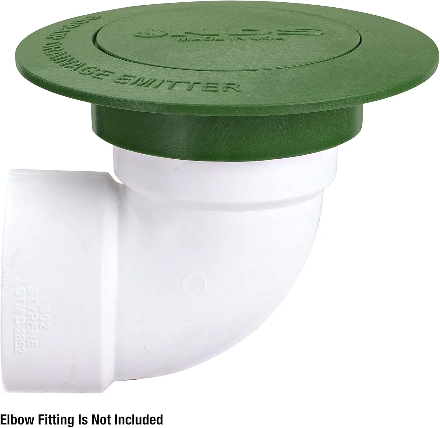 NDS 420C Pop-Up Drainage Emitter, fits 3-Inch and 4-Inch Sewer and Drain Fittings, Works with Drainage Systems Including Catch Basins and Channel Drains, Green