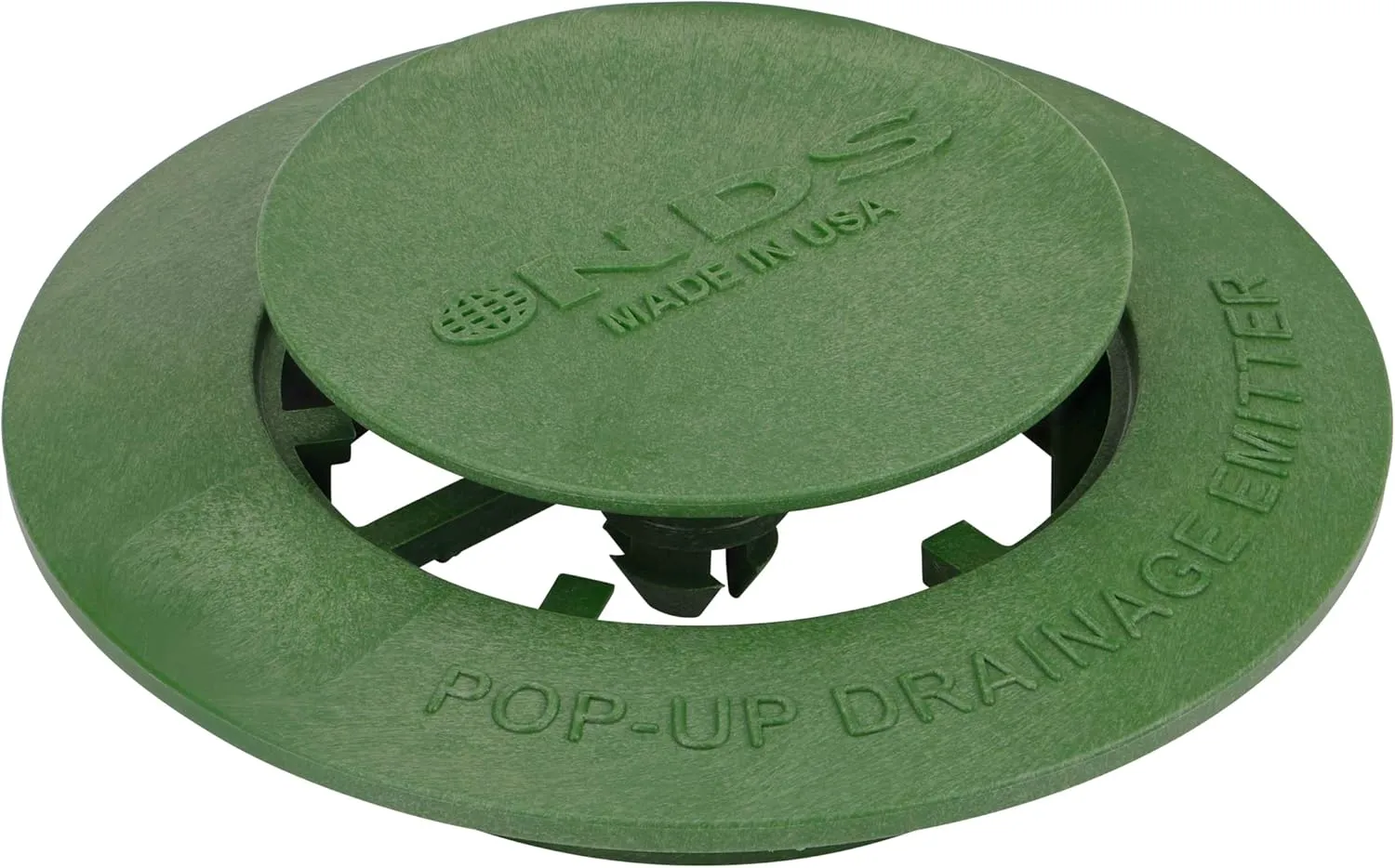 NDS 420C Pop-Up Drainage Emitter, fits 3-Inch and 4-Inch Sewer and Drain Fittings, Works with Drainage Systems Including Catch Basins and Channel Drains, Green