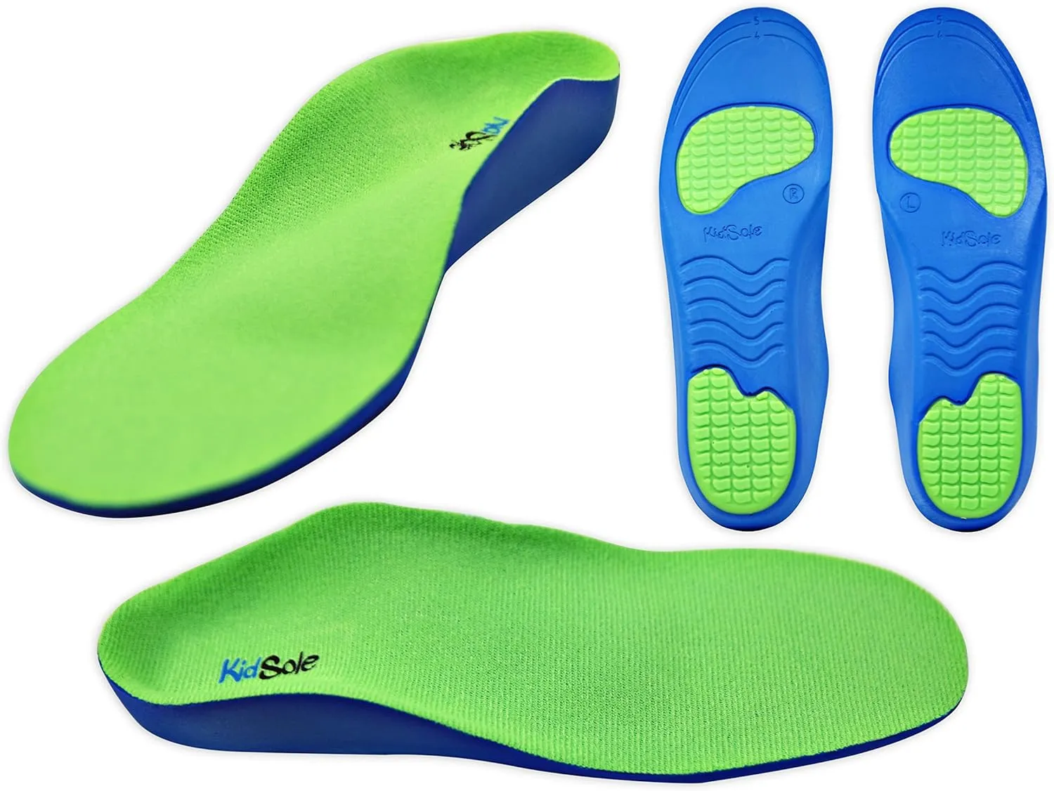 Neon Fix Orthotic - Max Arch Support Orthotic Premium Medical Grade Insole - for Pronation, Flat Feet, Foot and Arch Pain, Heel Pain and Alignment Issues ((22 CM) Kids Size 2-4)