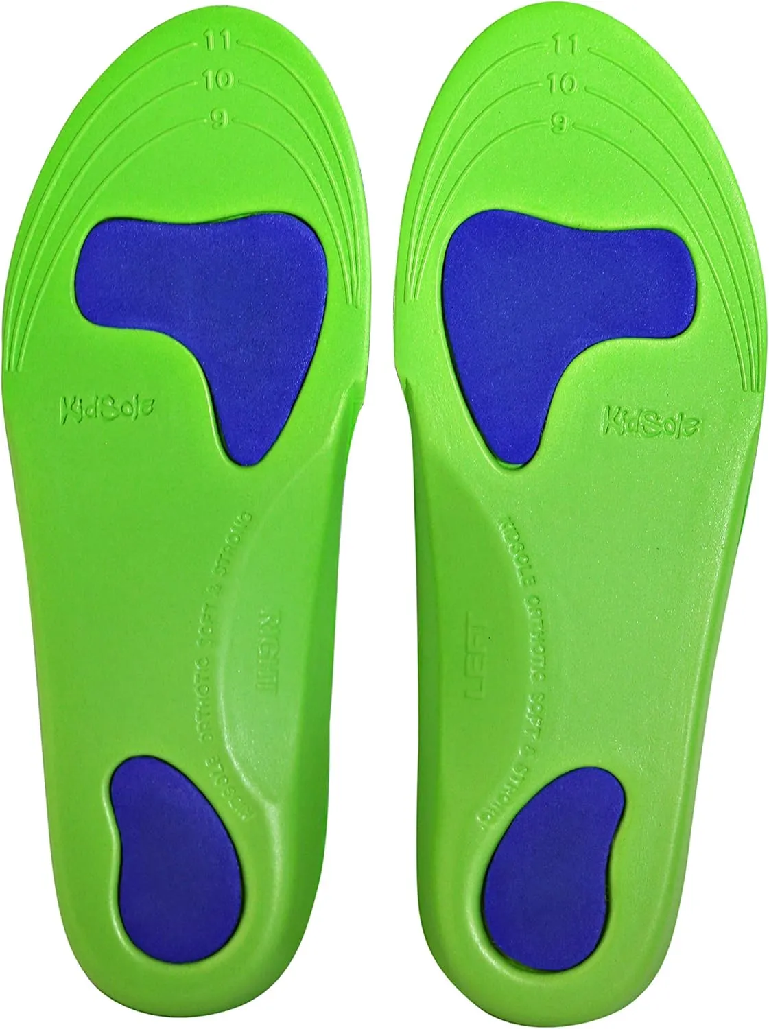 Neon Fix Sport Premium Grade Orthotic Insole Revolutionary Lightweight Soft & Sturdy Orthotic Active Children with Flat Feet Who Need Arch Support ((18 CM) US Toddler Sizes 9-12)