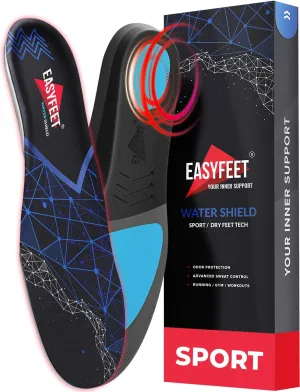 [New 2025] Orthotic Work Insoles - Work Boot Inserts for Standing All Day - Anti Fatigue Medium Arch Support Shoe Insoles Men Women Insert for Plantar Fasciitis - Flat Feet Leg Feet Pain Relief