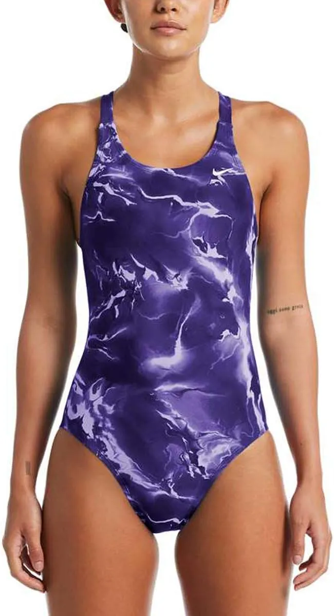 Nike Women's Hydrastrong Lightning Fastback One Piece, Court Purple - 26