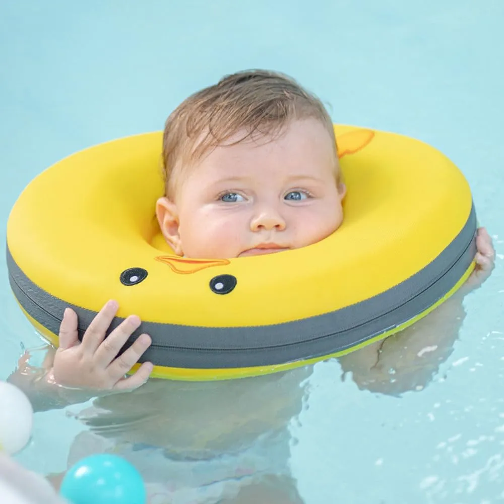 Non-Inflatable Baby Pool Swimming Float Ring for Newborn Kids First Swimming,Toddler Home Bathtub Indoor Outdoor Pool Swimming Ring Float Toy Accessories Suit 0-18 Months#0517