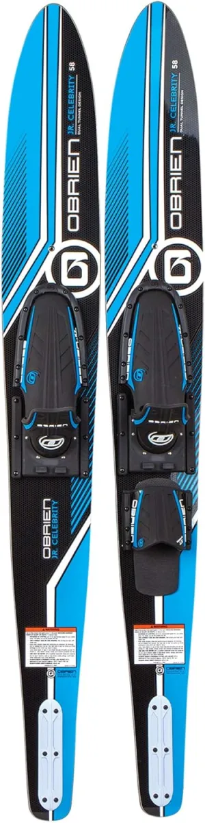O'Brien Jr. Celebrity Combo Water Skis, 58", Aqua (2191118)