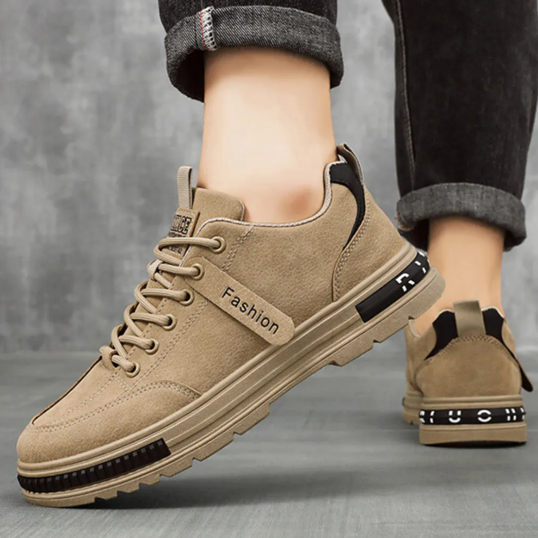 OCW Orthopedic Men Suede Leather Comfort Non-slip Work Shoes