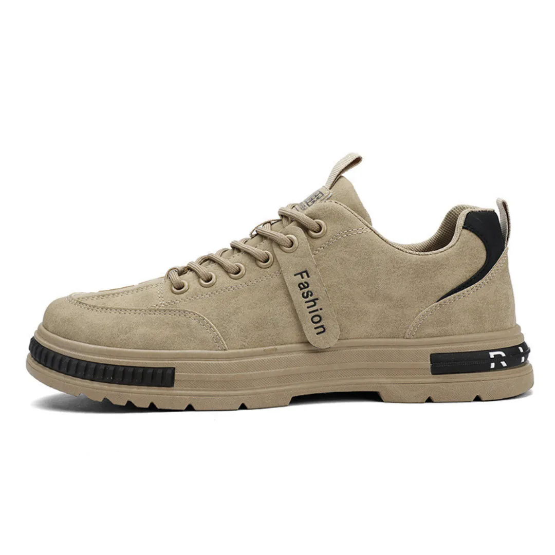 OCW Orthopedic Men Suede Leather Comfort Non-slip Work Shoes