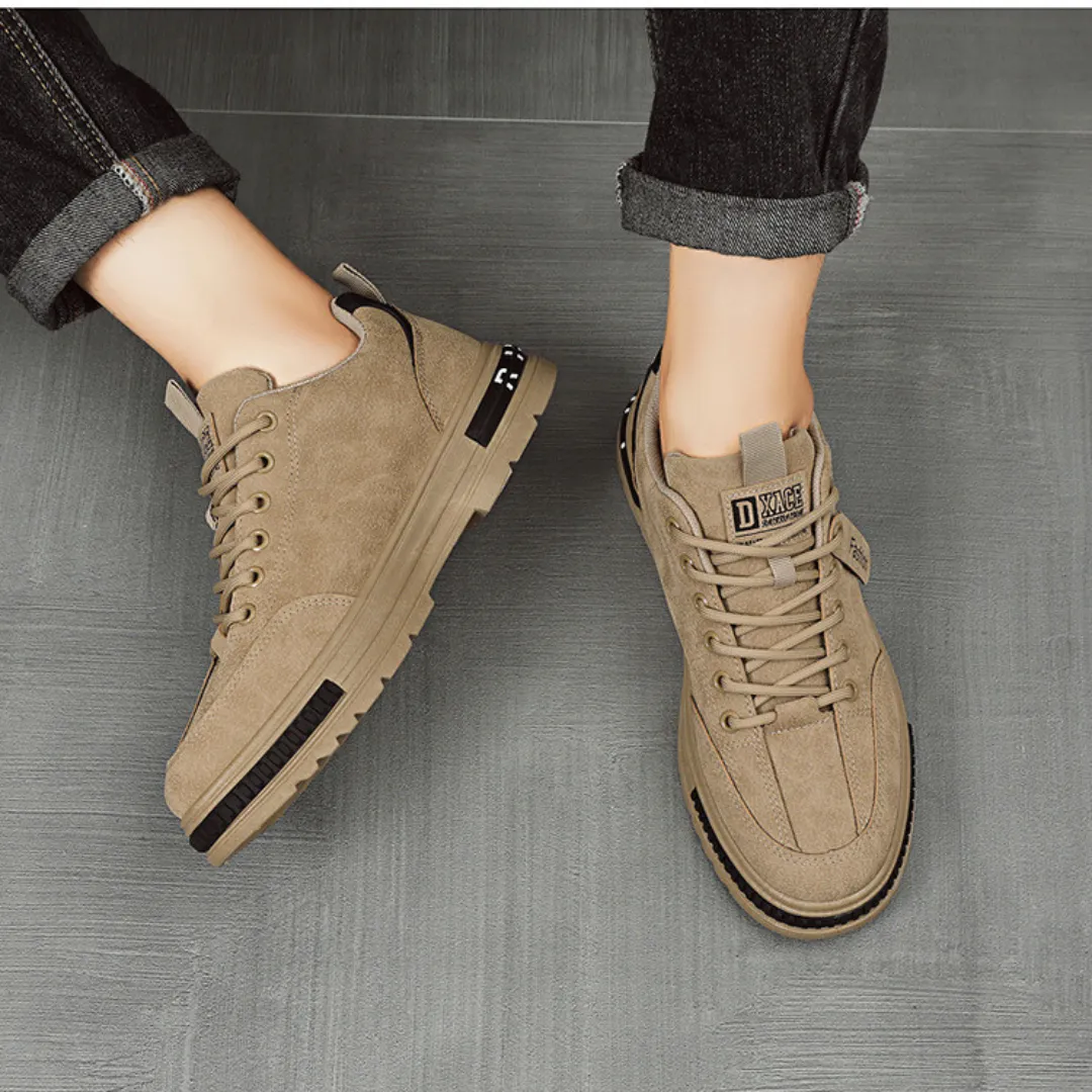OCW Orthopedic Men Suede Leather Comfort Non-slip Work Shoes
