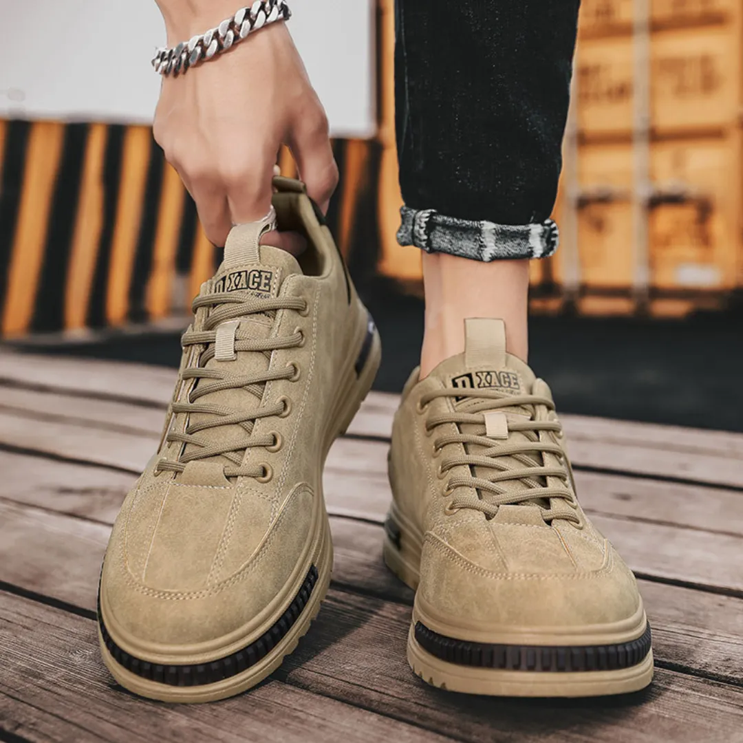 OCW Orthopedic Men Suede Leather Comfort Non-slip Work Shoes