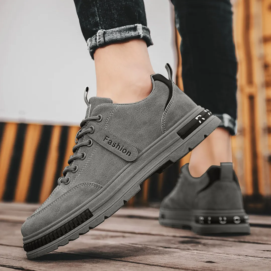 OCW Orthopedic Men Suede Leather Comfort Non-slip Work Shoes