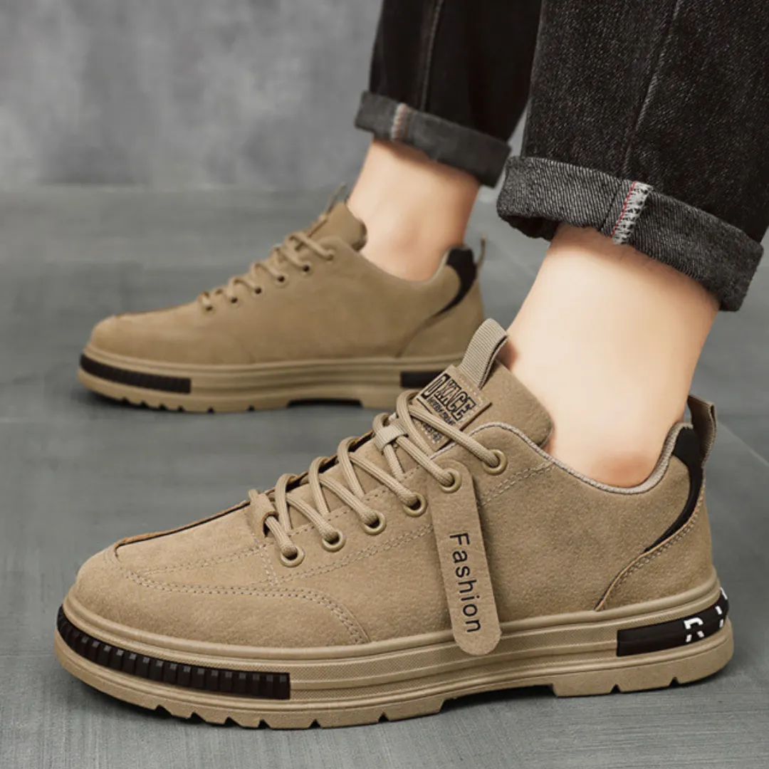 OCW Orthopedic Men Suede Leather Comfort Non-slip Work Shoes
