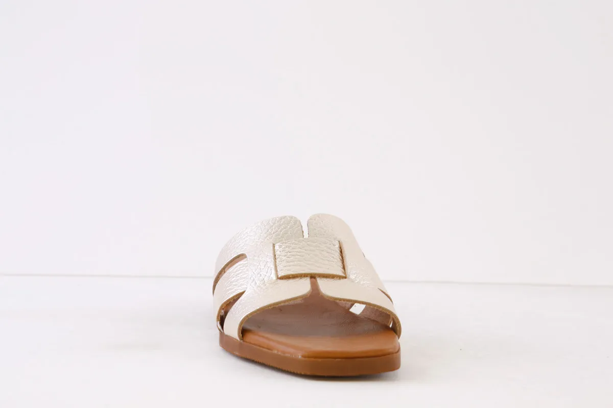 OH MY SANDALS - 5343 FLAT MULE - GOLD