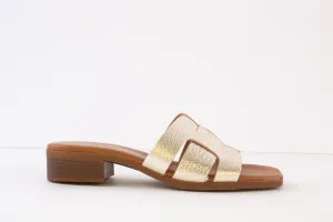 OH MY SANDALS - 5343 FLAT MULE - GOLD