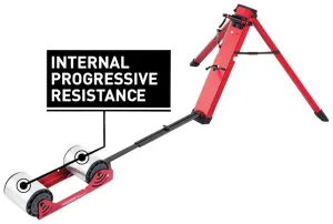 Omnium Over-Drive Rear Wheel Trainer - Fork Mount, Progressive Resistance, Red