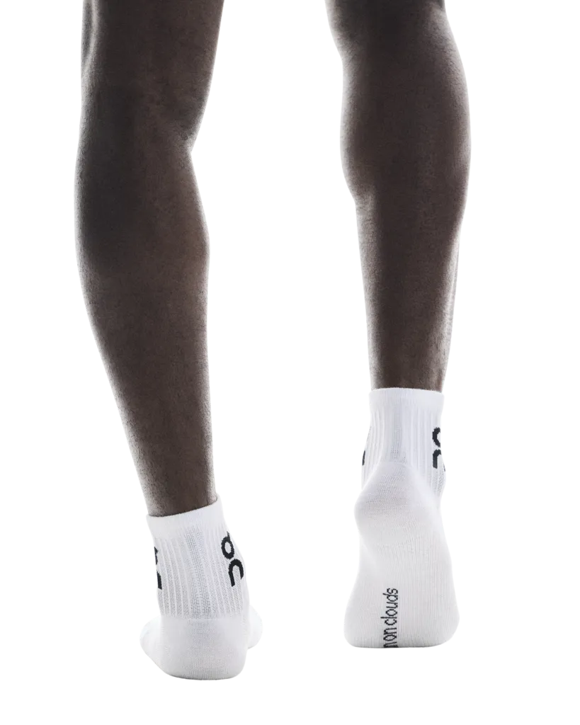 On Unisex Logo Sock Mid 3-Pack - White