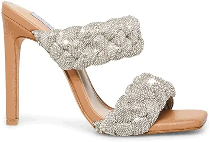 Open Limited discounts Kenley Steep discount Heeled Mule Rhinestone High heel Toe Steve Sandal Madden Pumps
