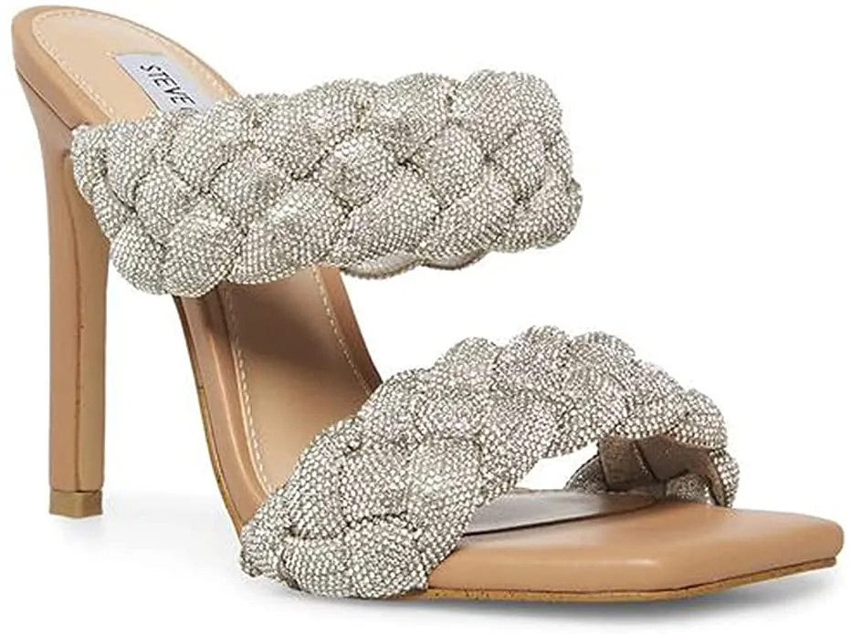 Open Limited discounts Kenley Steep discount Heeled Mule Rhinestone High heel Toe Steve Sandal Madden Pumps