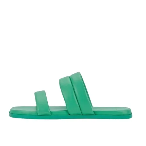 Open Squared Toe Strappy Dolce Adore On Slip Superior-grade Vita Pistachio Special edition Leather Sandals