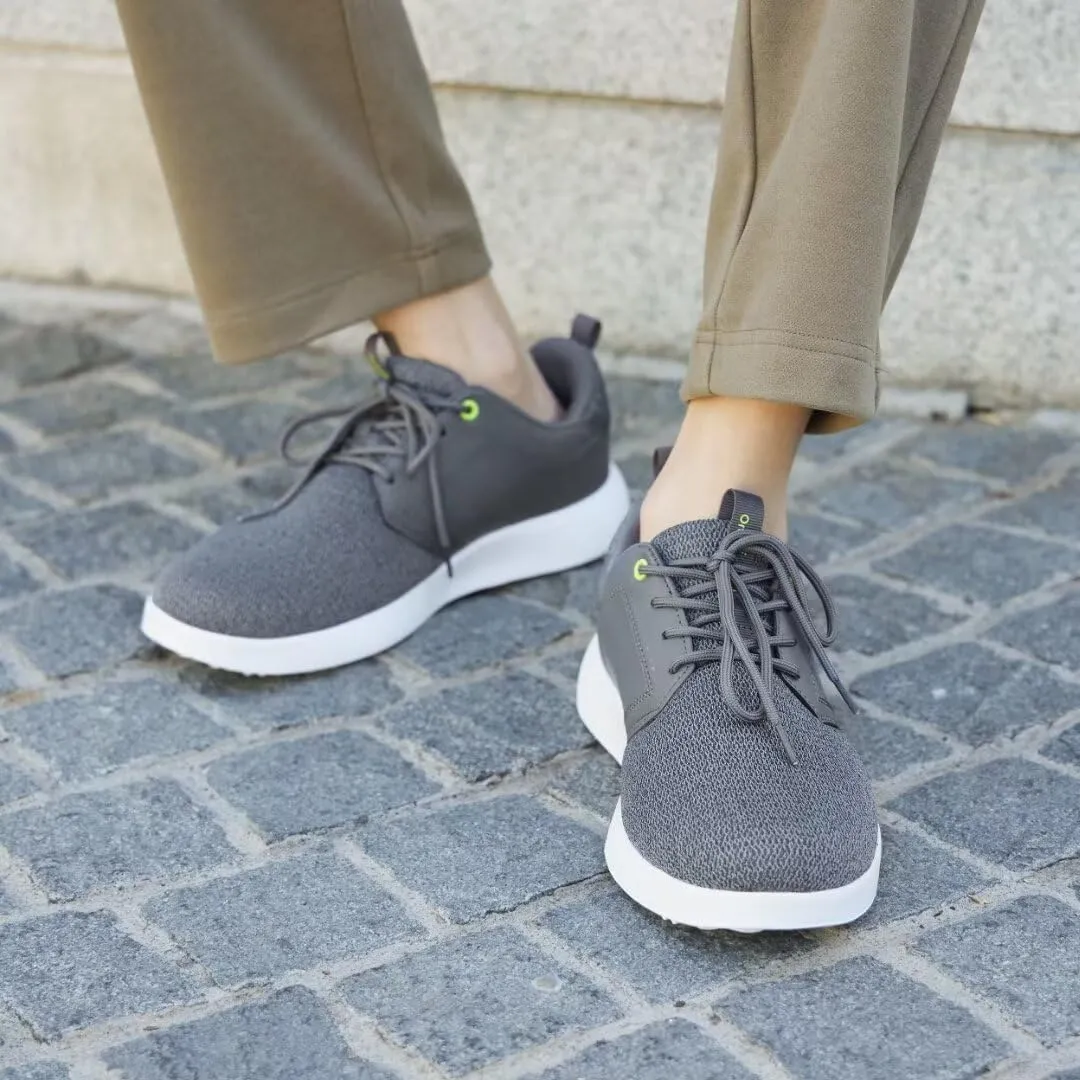 OrthoComfoot Men's Orthopedic Fashion Sneakers with Arch Support: Comfortable Plantar Fasciitis Walking Shoes, Casual Breathable Flat Feet Shoes for Foot and Heel Pain Relief
