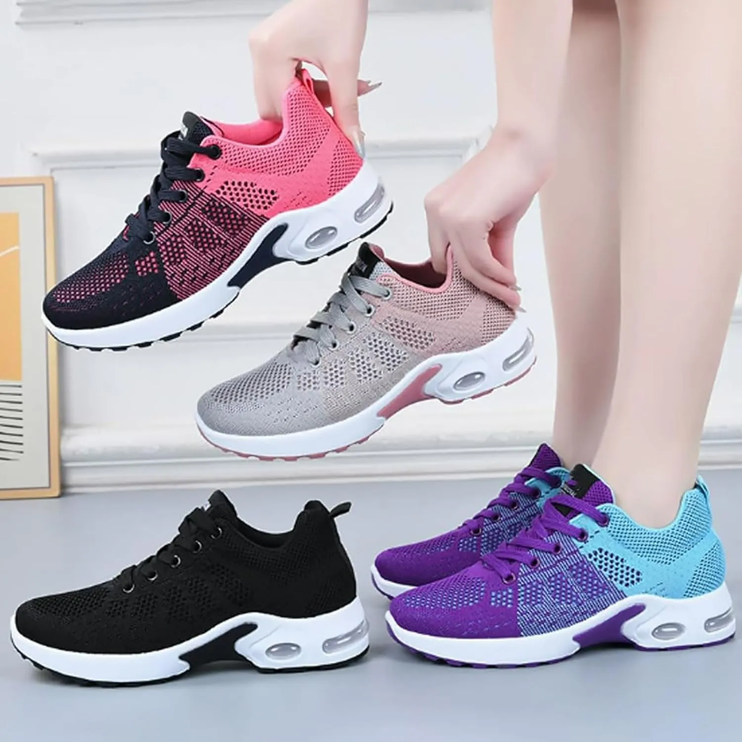 OrthoEase-Orthopedic Shoes All-Day Comfort Arch Support Anti-Slip Sole Lightweight Air Cushion Running Shoes