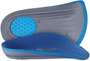 Orthofeet Women's 3/4 Length Orthotic Insoles for Plantar Fasciitis and Foot Pain, Size 8