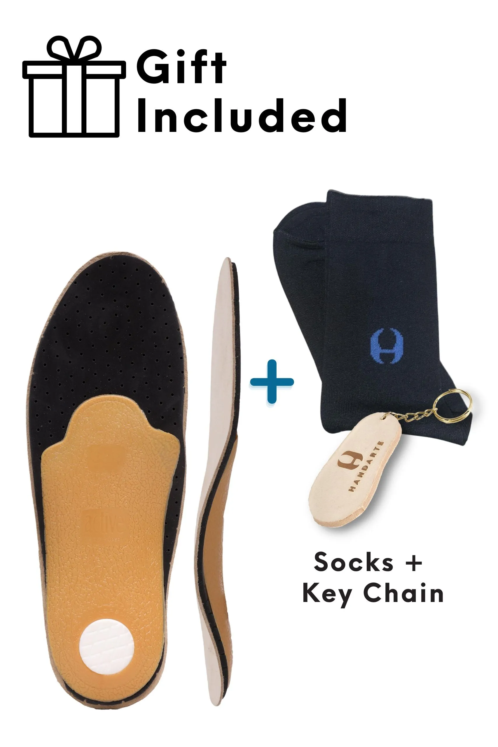 Orthotic Odor-Eater Leather Insole with Arch Support | Handarte®