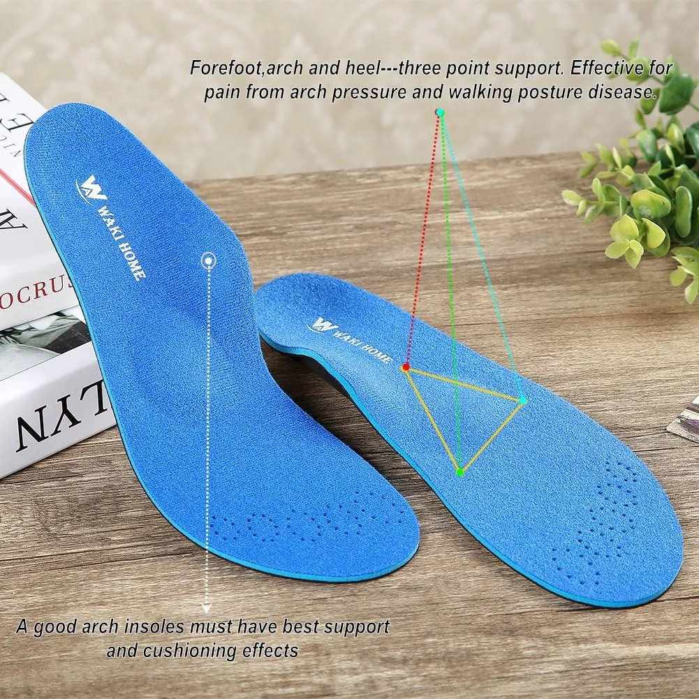 Orthotics Insoles/Inserts/Pads with Arch Supports for Flat Feet,Plantar Fasciitis,Feet Pain,Pronation,Metatarsal Support for Men and Women