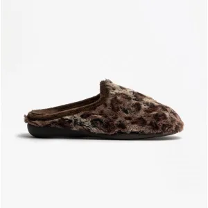 Padders LYNX Womens (EE Fit) Mule Slippers Brown