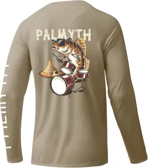 Palmyth Fishing Shirts for Men Long Sleeve UPF 50  Sun Protection UV T Shirt Tee